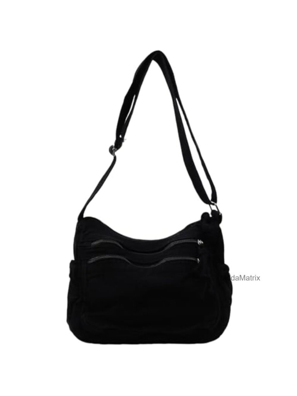 Canvas Crossbody Bag Tote Shoulder Purse Zip Pockets Messenger Handbag